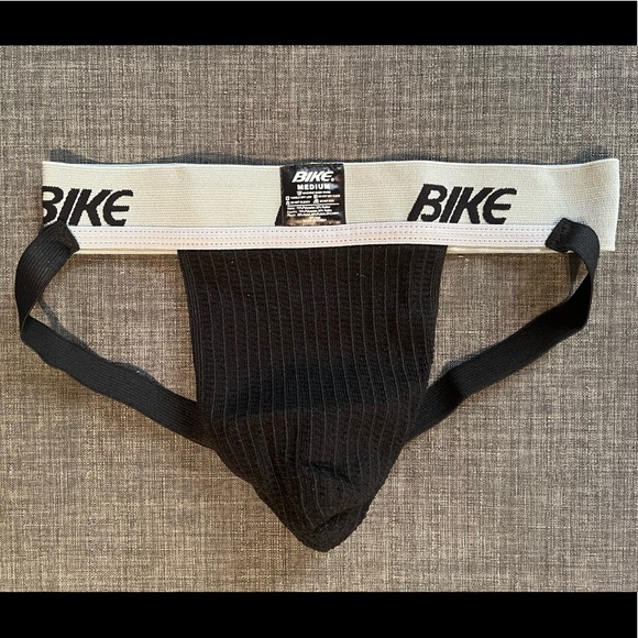 2” BIKE Jockstrap - Adult Men’s Medium - Black - NEW in BIKE Athletic Case - Picture 1 of 4
